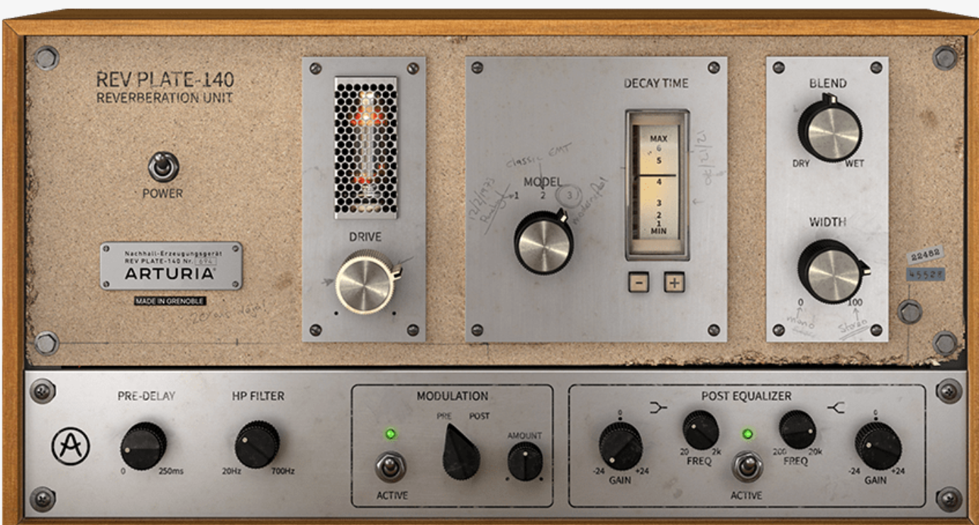 Arturia Rev PLATE-140